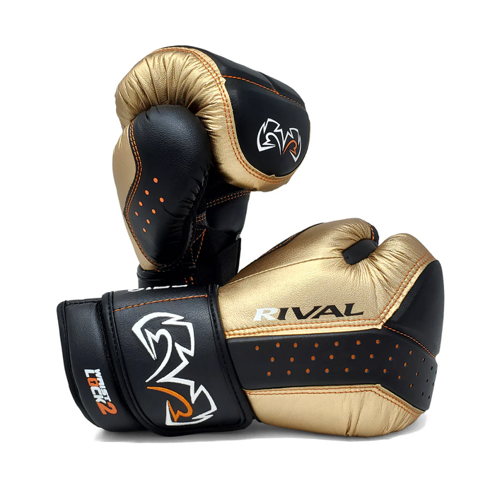 RIVAL RB10 INTELLI-SHOCK BAG GLOVES 4.7 star rating GOLD