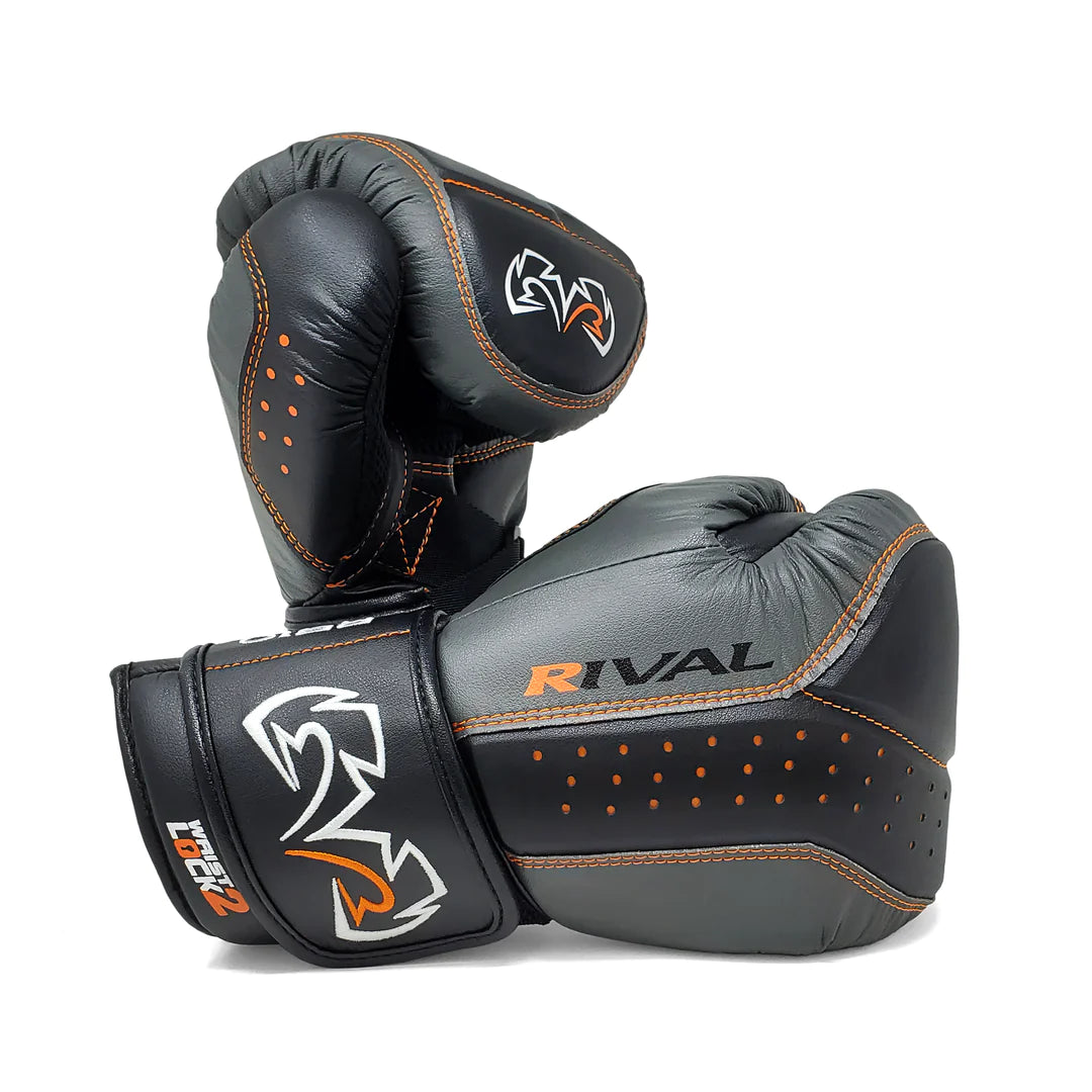 RIVAL RB10 ボクシンググローブ グレー/ブラック RIVAL RB10 INTELLI-SHOCK BAG GLOVES GREY – FIGHT 2 FINISH