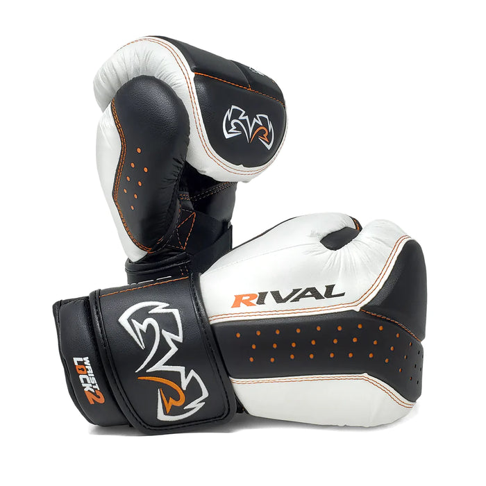 RIVAL RB10 INTELLI-SHOCK BAG GLOVES WHITE