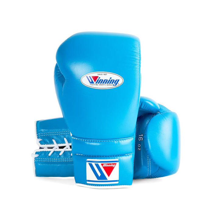 WINNING JAPAN BOXING TRAINING GLOVES - SKY BLUE LACE