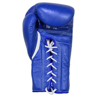 WINNING LACE-UP BOXING GLOVES - BLUE