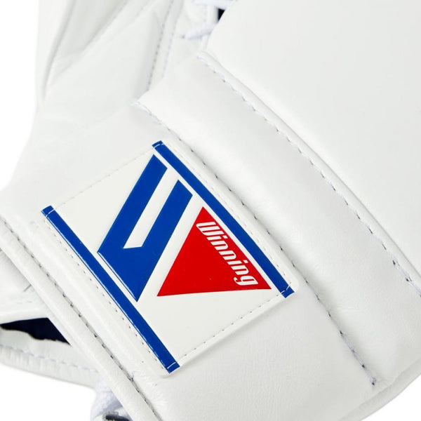 WINNING LACE-UP BOXING GLOVES - WHITE