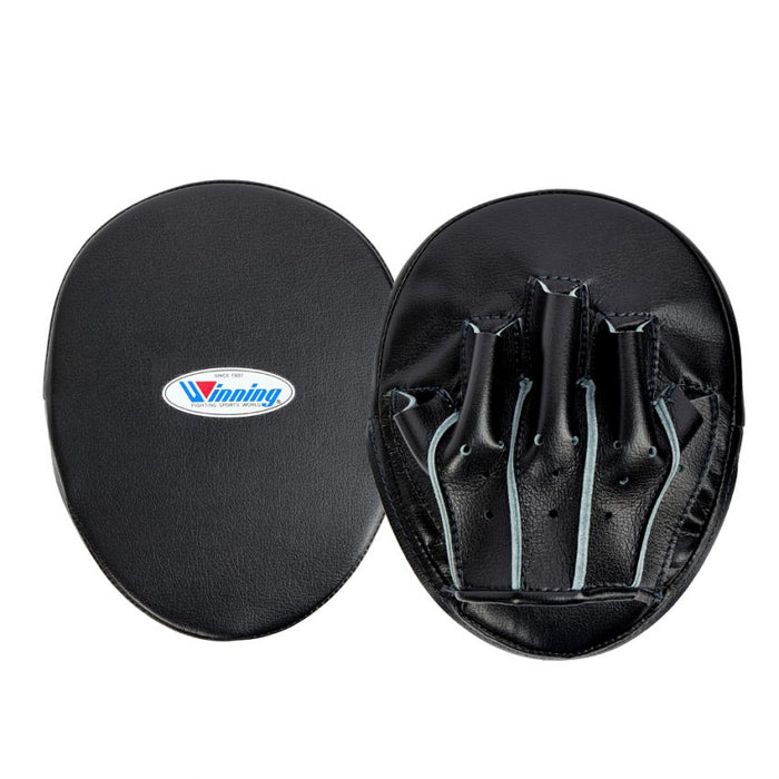 WINNING OVAL CURVED PUNCH MITTS - BLACK