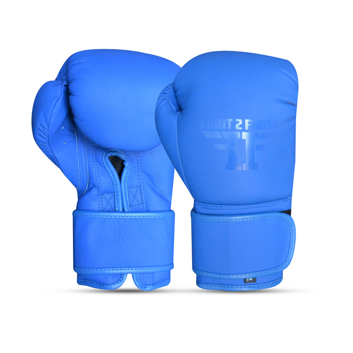 FIGHT 2 FINISH ELITE 2.0 TRAINING GLOVE MATTE BLUE/BLUE