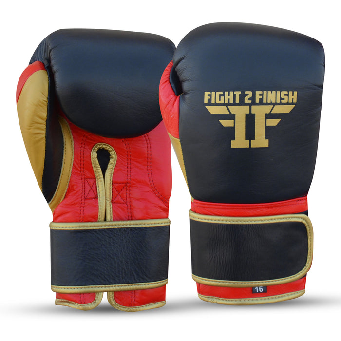 Fight 2 Finish Elite 2.0 Training Glove black/red/Gold