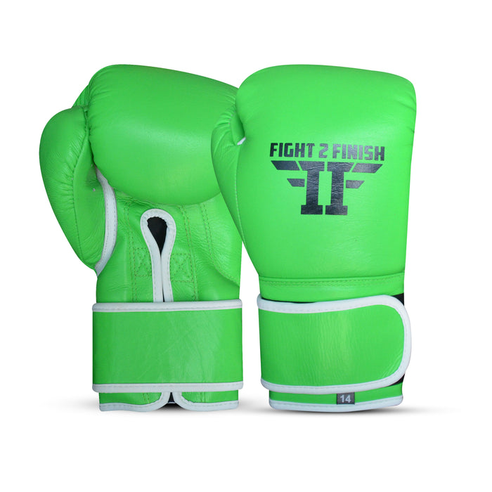 FIGHT 2 FINISH ELITE 2.0 TRAINING GLOVE NEON/GREEN