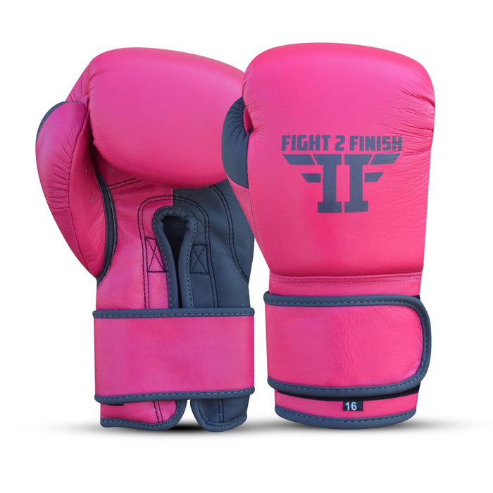 FIGHT 2 FINISH ELITE 2.0 TRAINING GLOVE HOTPINK/GREY