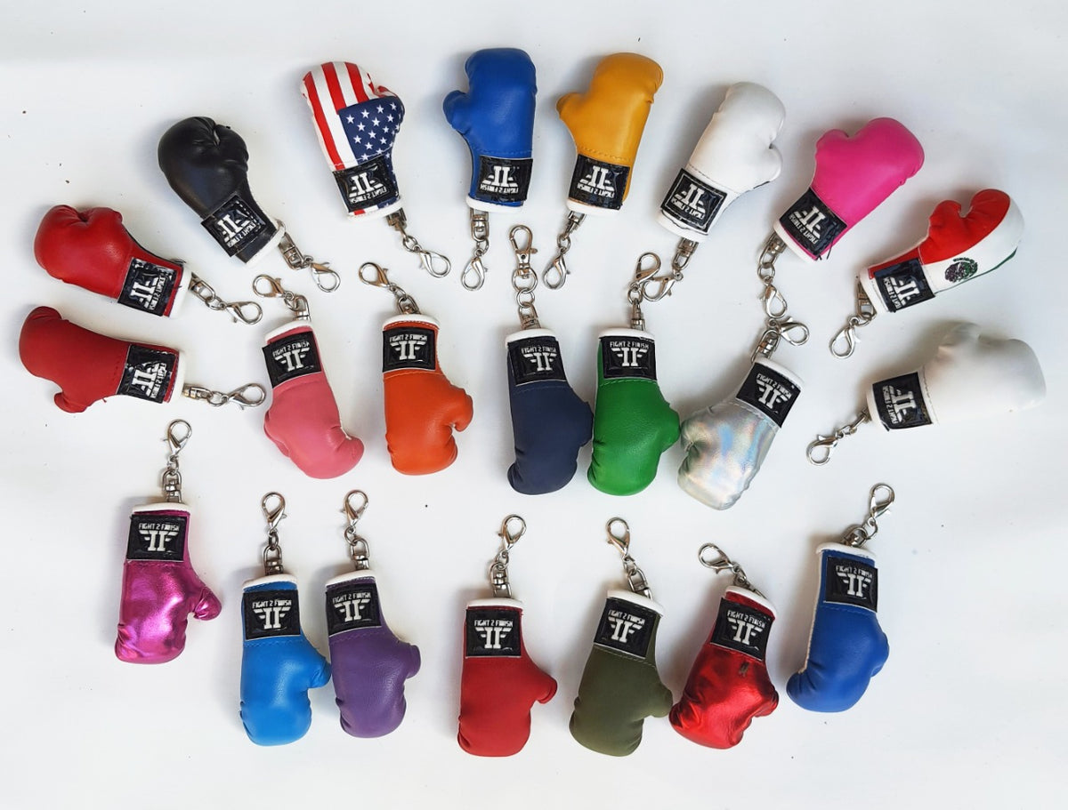 You vs You - Boxing Gloves Keychain Key Ring Fighting Fighter Strong Gift