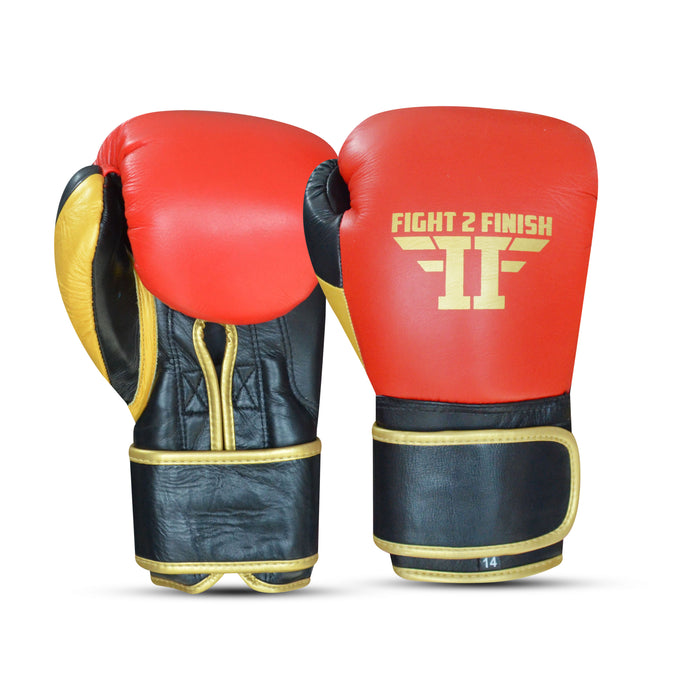 Fight 2 Finish Elite 2.0 Training Glove RED/BLK/GOLD