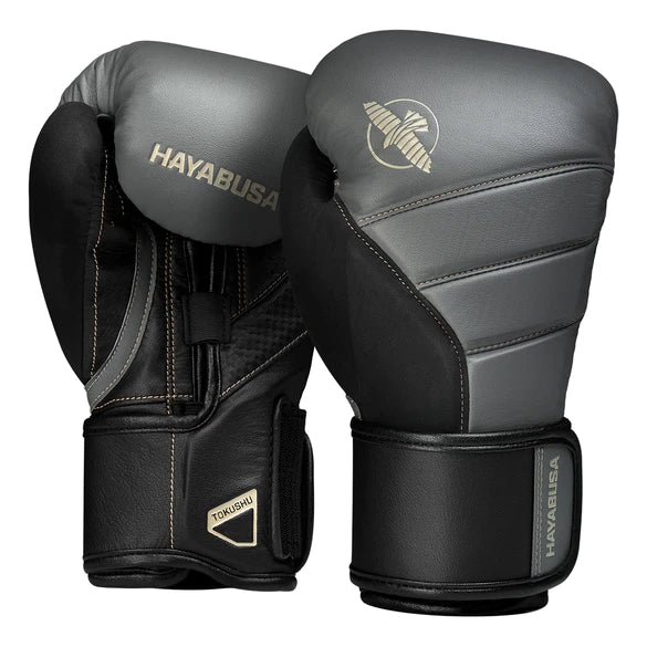 Hayabusa T3ボクシンググローブ 16oz Hayabusa T3 Boxing Gloves for Men and Women - Charcoal/Lime