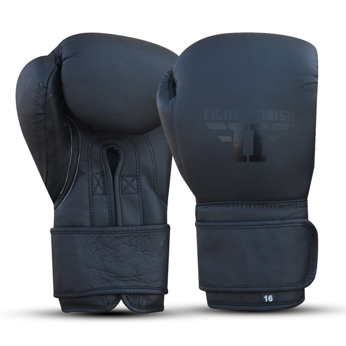 FIGHT 2 FINISH ELITE 2.0 TRAINING GLOVE MATTE BLACK/BLK