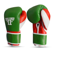 Fight 2 Finish Elite 2.0 Training Glove Green/red/white