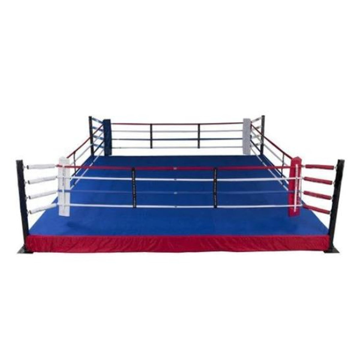 F2F 2FT Elevated 14' X 14' Boxing Ring Complete With Platform