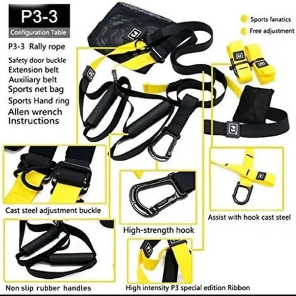 P3 PRO Fitness Exercise Resistance Straps