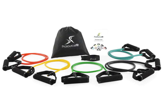 The ProsourceFit Resistance Band Set - With Attached Handles